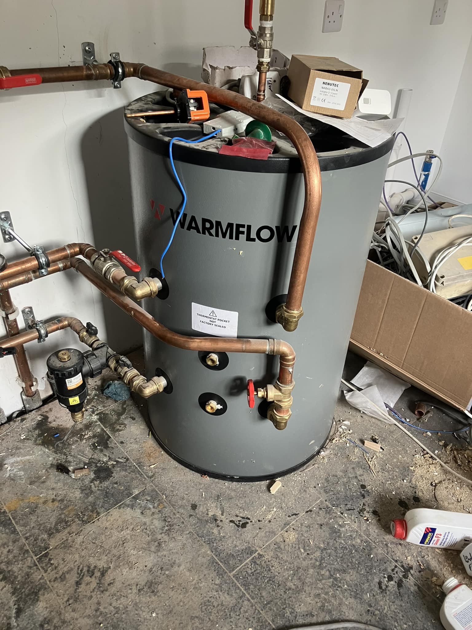 Warmflow ground source heat pump installation