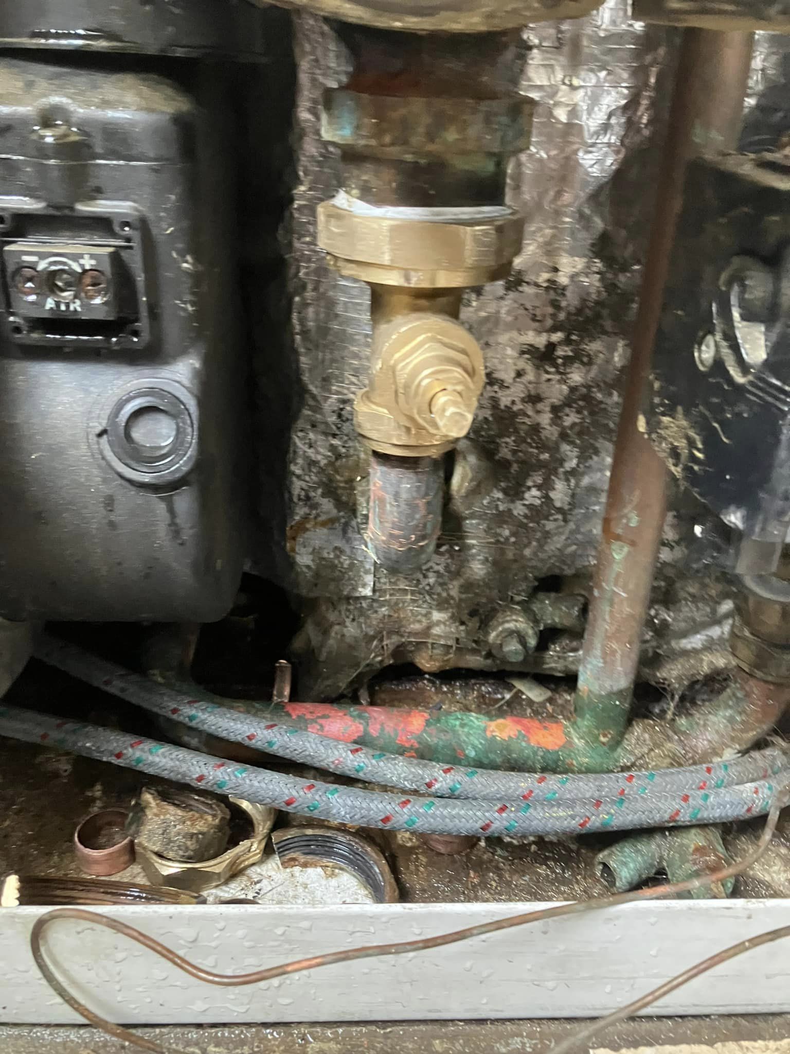 close up of a boiler